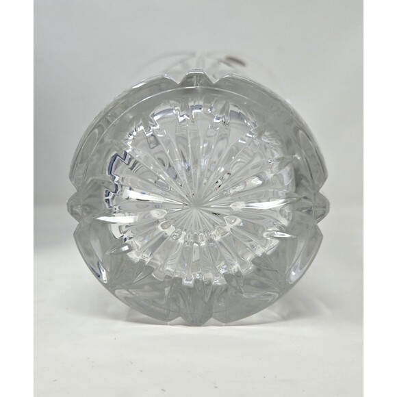 Capri Crystal Lotus Clear Vase 10" x 3.25" Genuine 24% Leaded Crystal New in Box - Picture 8 of 13